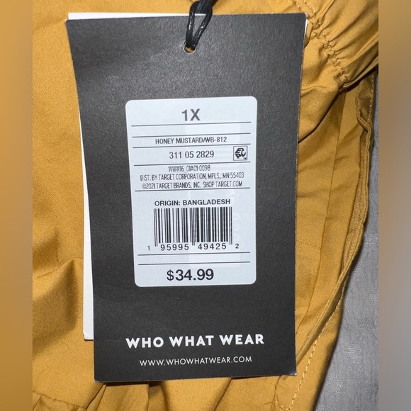 Midi Skirt Yellow Mustard plus Size - Picture 4 of 7